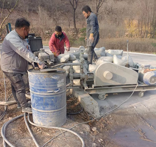 丰泽路面下沉注浆